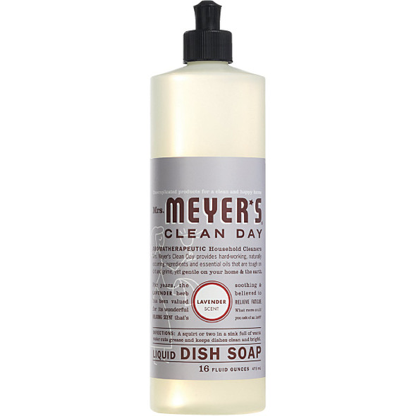 Mrs. Meyer's Clean Day 16 Oz. Lavender Scent Liquid Dish Soap 11103 Mrs. Meyer's Clean Day 16 Oz. Lavender Scent Liquid Dish Soap 11103