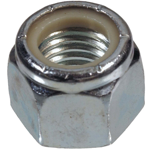 Hillman 1/2 In. 13 tpi Steel Course Thread Nylon Insert Lock Nut (50-Count)