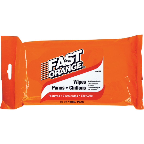PERMATEX Citrus Pop-up Dispenser Hand Cleaner Wipes, (25 Ct.) 25050