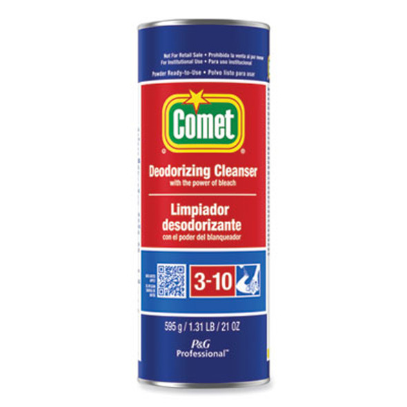 Comet® Deodorizing Cleanser With Bleach, Powder, 21 Oz Canister 32987