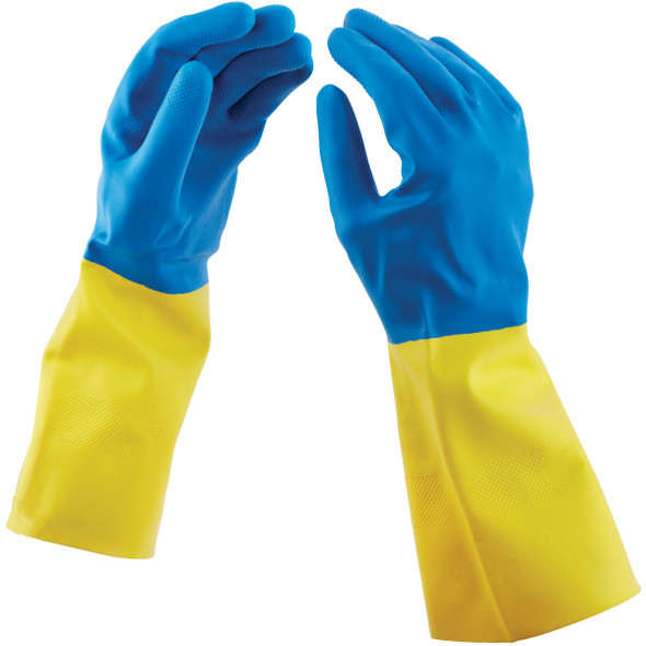 Soft Scrub Medium Neoprene Coated Latex Rubber Glove 12682-26 606570