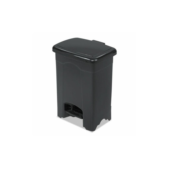 Safco® Plastic Step-On Receptacle, 4 gal, Plastic, Black 9710BL Safco® Plastic Step-On Receptacle, 4 gal, Plastic, Black 9710BL