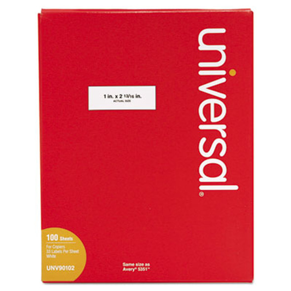 Universal® LABEL,CPY,1X2-13/16,WH UNV90102