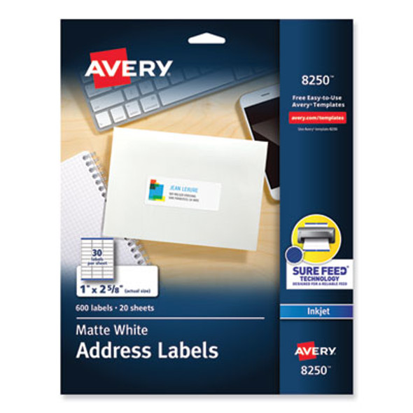 Avery® LABEL,INKJET,ADDRESS,30SH 08250 Avery® LABEL,INKJET,ADDRESS,30SH 08250