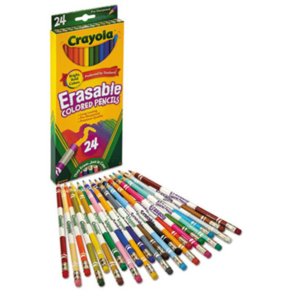 PENCIL,CLR,ERSB,24/BX,AST