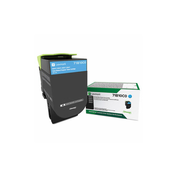 Lexmark™ 71b10c0 Unison Toner, 2,300 Page-Yield, Cyan 71B10C0