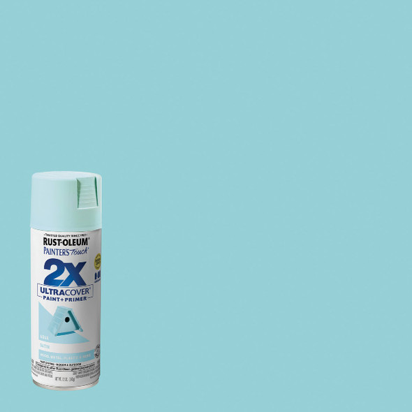 Painter's Touch Satin Aqua Spray Paint 334059