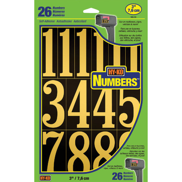 Hy-Ko 3 In. Polyester Adhesive Number Set, 26 Numbers MM-5N Hy-Ko 3 In. Polyester Adhesive Number Set, 26 Numbers MM-5N