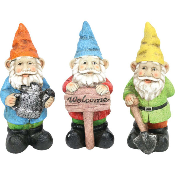 Alpine 10 In. Gnome Lawn Ornament KGD100ABB Pack of 6