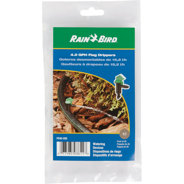 Rain Bird 4 GPH Flag Dripper Emitter (25-Pack) FE40-25SX