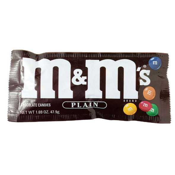 M&M's Plain 1.69 Oz. Candy 118599 Pack of 36