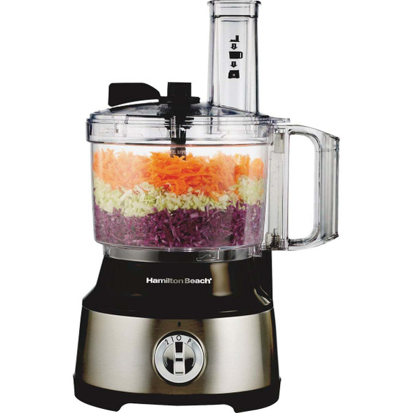 Hamilton Beach 10-Cup Stainless Steel Food Processor with Bowl Scraper 70730G