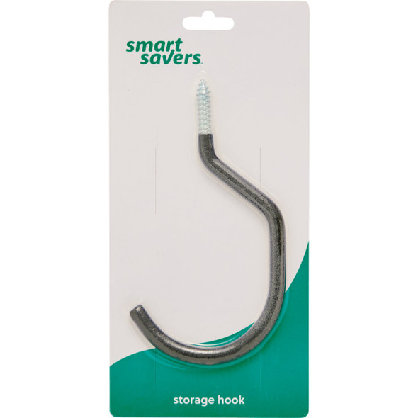 Smart Savers Screw-In Vinyl Coated Extra-Large Storage Hook Pack of 12