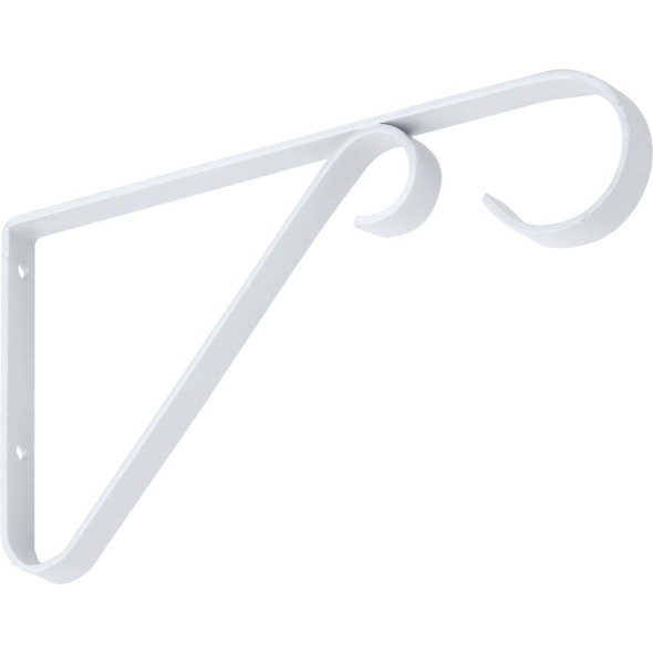 National Hardware 6 In. White Steel Hanging Plant Bracket N274-522