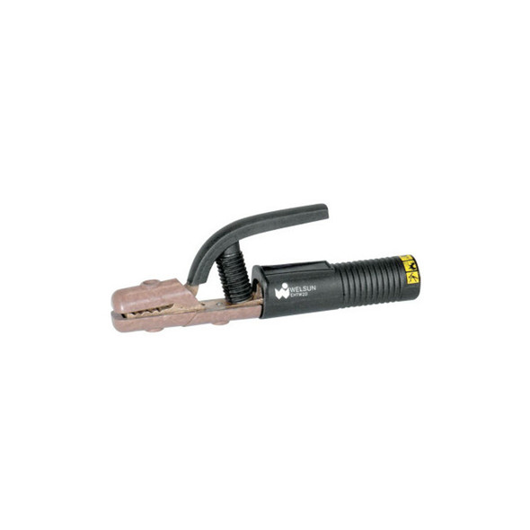 Electrode Holder - High Tong Type, 200 A, Brass, #3 Cable, 3.2 mm Electrode Cap, 8.46 in L