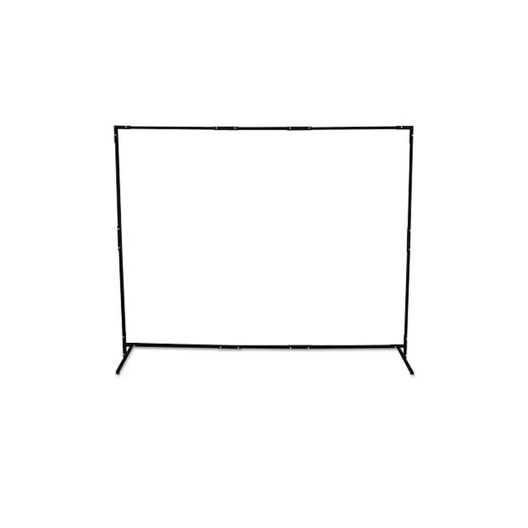 Curtain Frame, 6 ft X 6 ft Expandable to 6 ft X 8 ft, Steel, Black