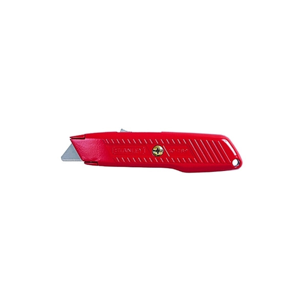 Self-Retracting Utility Knife, 5-7/8 in L, Carbon Steel, Orange