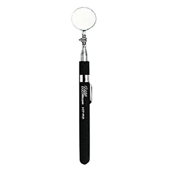 Telescoping Inspection Mirror, Round 1-1/4 in dia, 6-1/2 in L to 35 in L