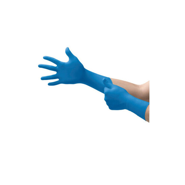 SafeGrip® SG-375 Examination Gloves, Medium, Natural Rubber Latex, Blue
