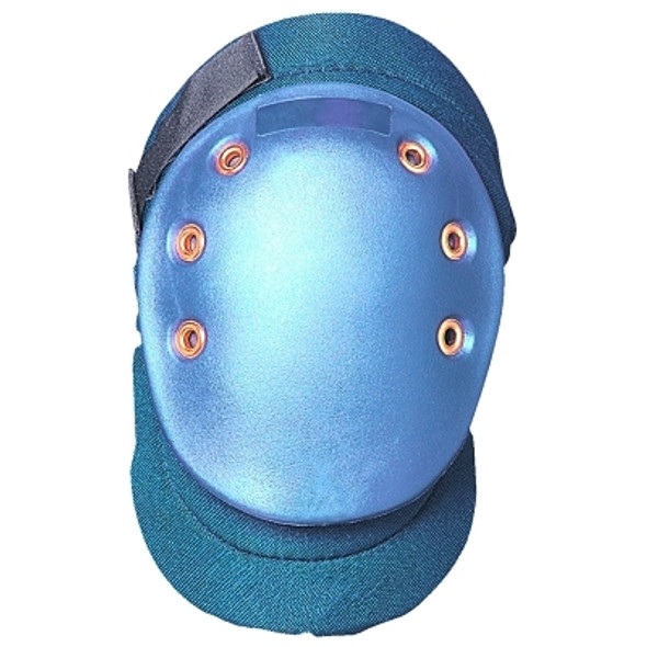 Classic Wide Hard Cap Knee Pad, Hook and Loop, Blue