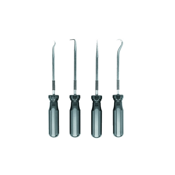 4-Pc Hook and Pick Set, Steel, 5-1/16 in L
