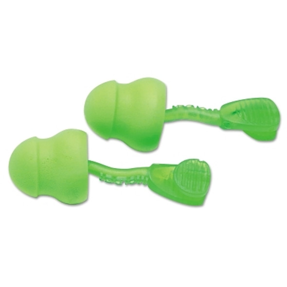 Glide® Foam No Roll Twist-In Earplugs, Green, Uncorded