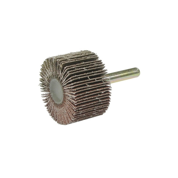 Tiger® Mounted Flap Wheel, 1-1/2 in x 1 in, 60 Grit, 25000 rpm