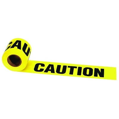 Strait-Line® Barrier Tape, 3 in x 1000 ft, Caution