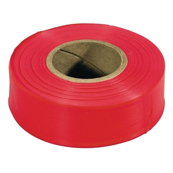 Flagging Tape, 1-3/16 in x 300 ft, Red Flagging Tape, 1-3/16 in x 300 ft, Red