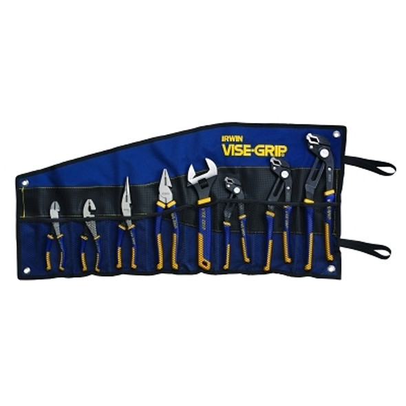 8-Pc GrooveLock Pliers Sets, GrooveLock, Linesman, Long Nose, Diagonal, SlipJoint