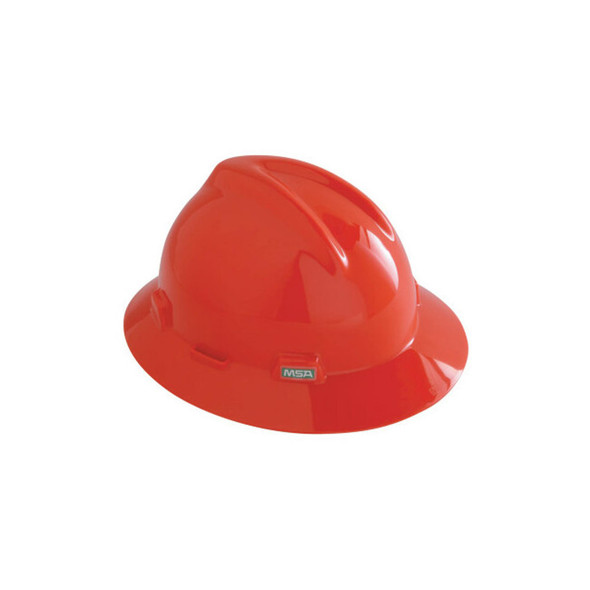 V-Gard® Protective Hat, Fas-Trac® III, Full Brim Hat, Slotted, Orange
