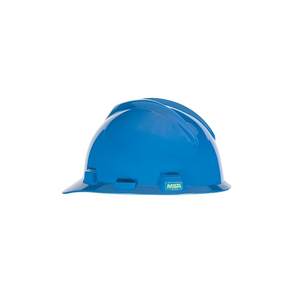 V-Gard® 500 Protective Caps and Hats, 4 Point Fas-Trac, Vented Cap, Blue