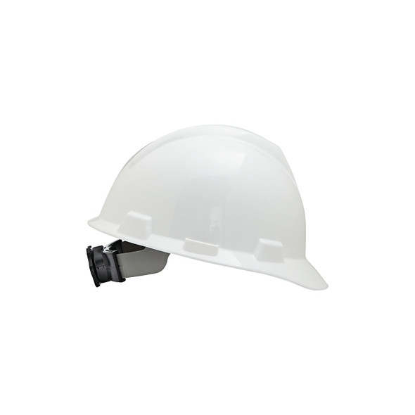 V-Gard® Slotted Hard Hat Cap, Fas-Trac® III Suspension, White