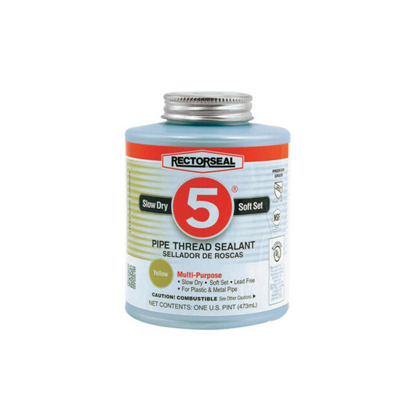No. 5® Pipe Thread Sealant, 1 pt Can, Yellow