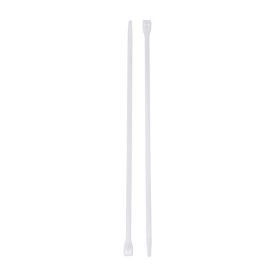 Standard Cable Ties, 75 lb Tensile Strength, 8 in, Natural, 100/Bag