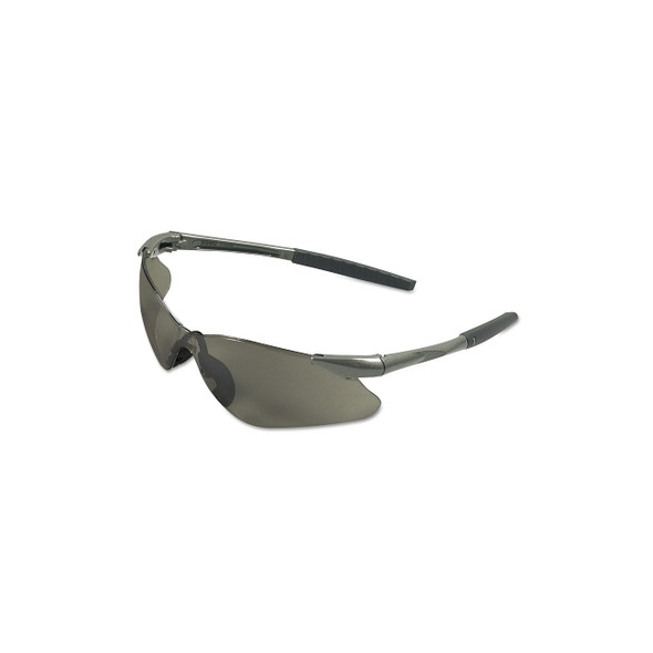 V30 Nemesis™ VL Safety Glasses, Smoke, Polycarbonate Lens, Uncoated, Gunmetal No Brow Frame, Nylon