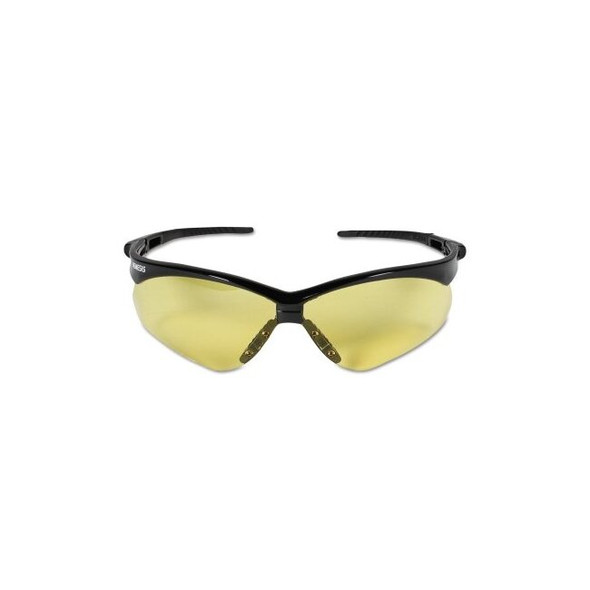 V30 Nemesis™ Safety Glasses, Amber, Polycarbonate Lens, Anti-Fog, Black Frame/Temple, Nylon
