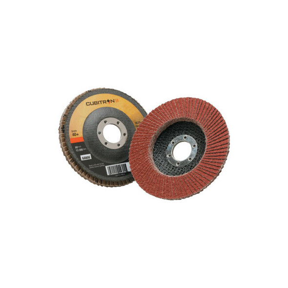Cubitron II™ Flap Disc 967A, 4-1/2 in dia, 40 Grit, 7/8 in Arbor, 13,300 RPM, Type 27