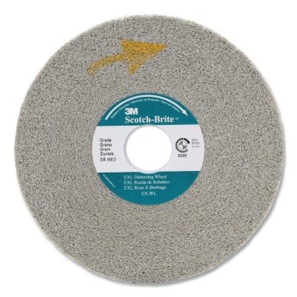 EXL Deburring Wheel, 6 in x 1 in, Fine, Silicon Carbide, 6000 rpm