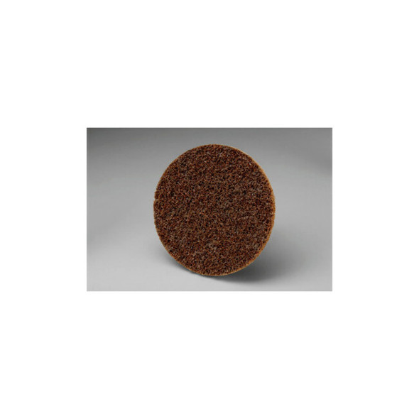Roloc™ Surface-Conditioning Disc, 3 in, TR, Coarse, Aluminum Oxide, 18000 rpm, Brown