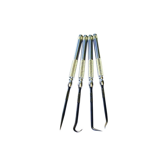 Pick Set, 4 Pc, Aluminum Handle