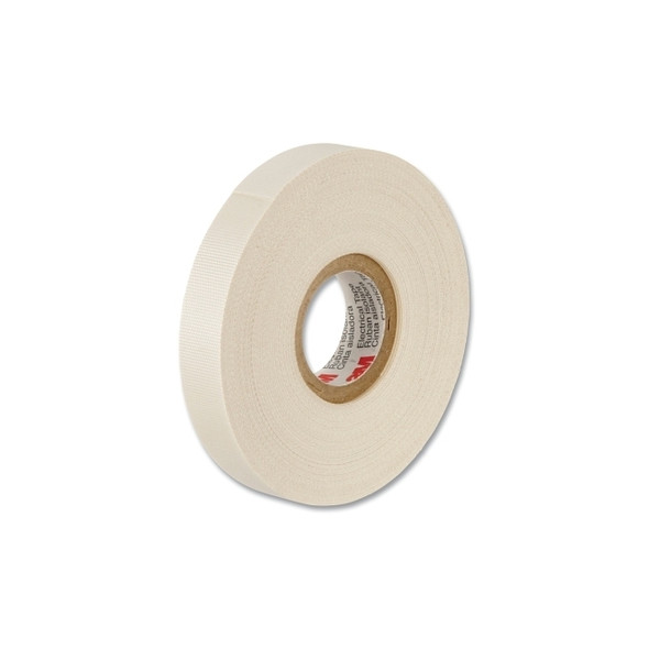 Glass Cloth Electrical Tape 27, 3/4 in x 66 ft, White