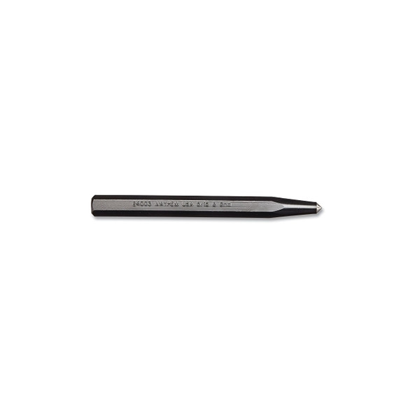 Center Punch - Full Finish, 6 in, 5/16 in Tip, Alloy Steel