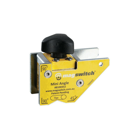 Mini Angle Welding Magnet, 80 lb Capacity