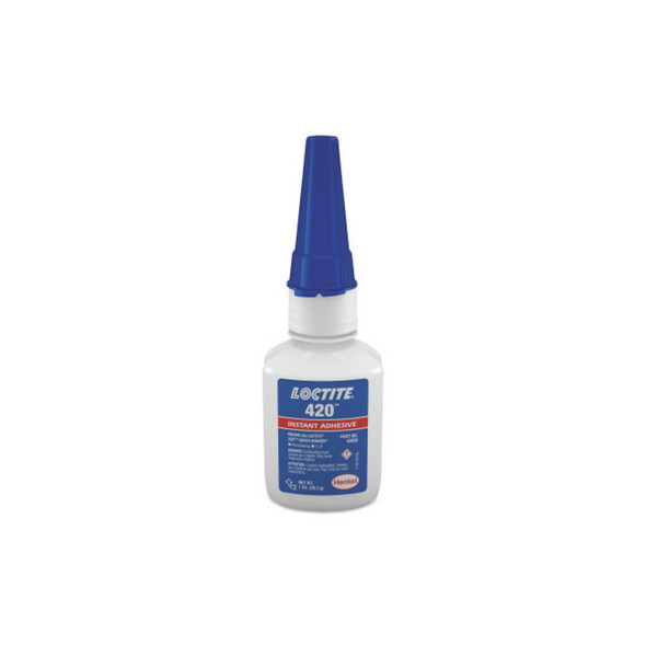 420™ Super Bonder® Instant Adhesive, Wicking Type, 1 oz, Bottle, Clear
