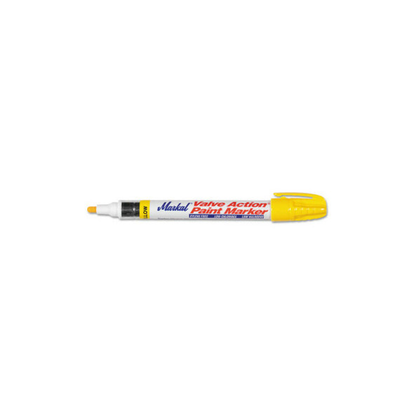 PAINT-RITER® VALVE ACTION® Paint Marker, Yellow, 1/8 in Tip, Medium