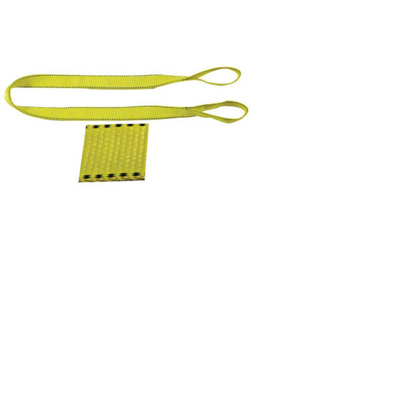 Pro-Edge® Web Sling, 2 in x 6 ft, Eye To Eye, Nylon, Yellow