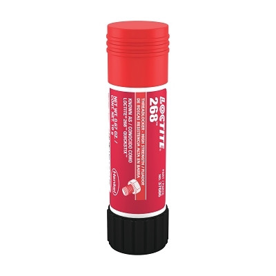 268™ High-Strength Threadlocker Solid Stick, 9 g, 1/4 in to 3/4 in dia, Red