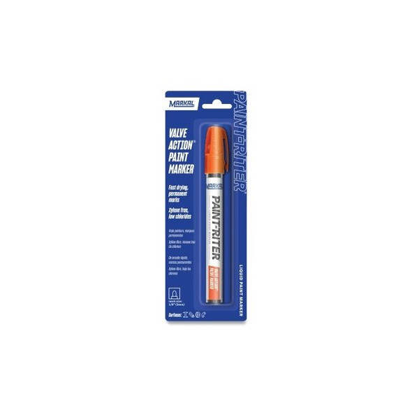 PAINT-RITER® VALVE ACTION® Paint Marker, Orange, 1/8 in Tip, Medium