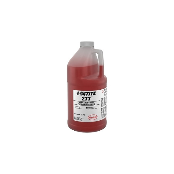 277™ High-Strength Threadlocker, 50 mL, 7/8 in dia or Smaller, Red